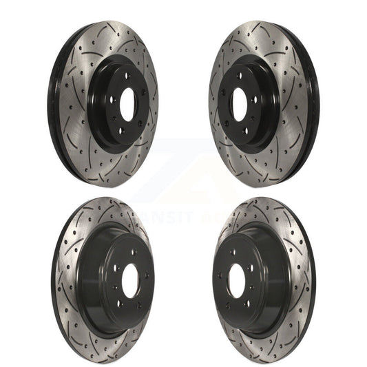 [Avant + Arrière] Kit de disque (percé rainuré revêtu) de frein pour Ford Fusion Lincoln MKZ KD-100234