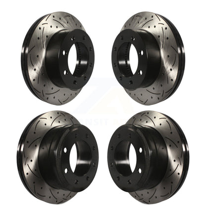 [Avant + Arrière] Kit de disque (percé rainuré revêtu) de frein pour Ford F-250 Super Duty F-350 4WD KD-100236