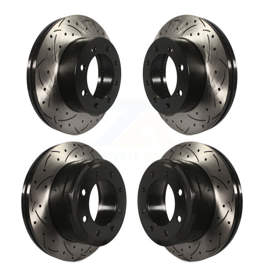 [Avant + Arrière] Kit de disque (percé rainuré revêtu) de frein pour Ford F-250 Super Duty F-350 4WD KD-100236