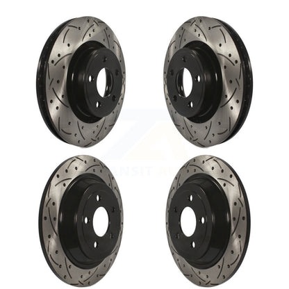[Avant + Arrière] Kit de disque (percé rainuré revêtu) de frein pour Ford Mustang KD-100237