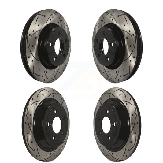 [Avant + Arrière] Kit de disque (percé rainuré revêtu) de frein pour Ford Mustang KD-100237