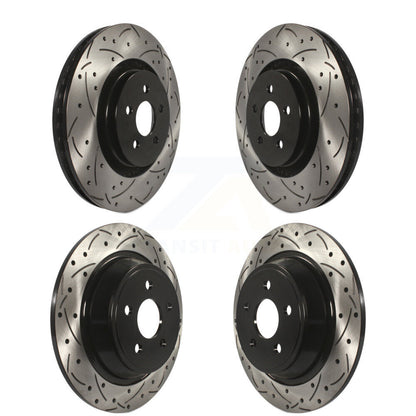 [Avant + Arrière] Kit de disque (percé rainuré revêtu) de frein pour Ford Edge Fusion Lincoln MKZ MKX Nautilus Continental KD-100241
