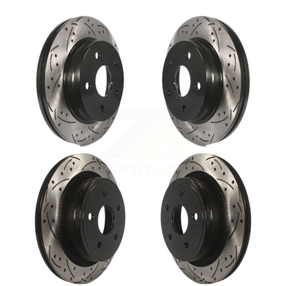 [Avant + Arrière] Kit de disque (percé rainuré revêtu) de frein pour Ram 1500 Dodge Durango Classic Chrysler Aspen KD-100242