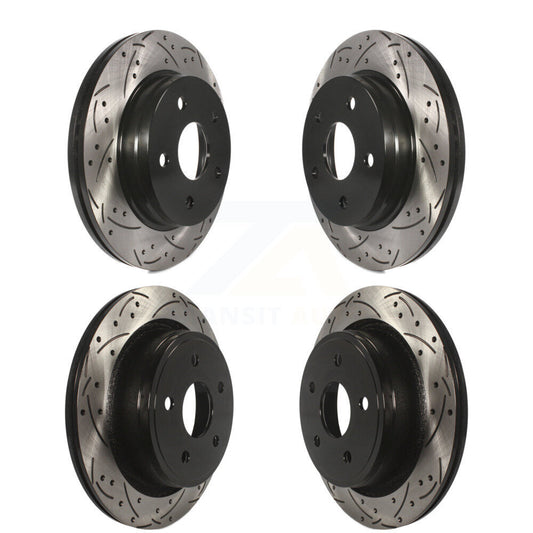 [Avant + Arrière] Kit de disque (percé rainuré revêtu) de frein pour Ram 1500 Dodge Durango Classic Chrysler Aspen KD-100242