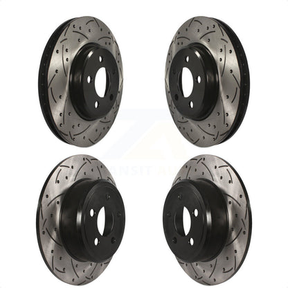 [Avant + Arrière] Kit de disque (percé rainuré revêtu) de frein pour Dodge Charger Chrysler 300 Challenger Magnum KD-100243 par DS-One