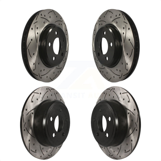 [Avant + Arrière] Kit de disque (percé rainuré revêtu) de frein pour Dodge Charger Chrysler 300 Challenger Magnum KD-100243 par DS-One