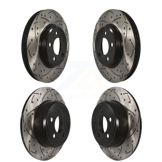 [Avant + Arrière] Kit de disque (percé rainuré revêtu) de frein pour Dodge Charger Chrysler 300 Challenger Magnum KD-100243