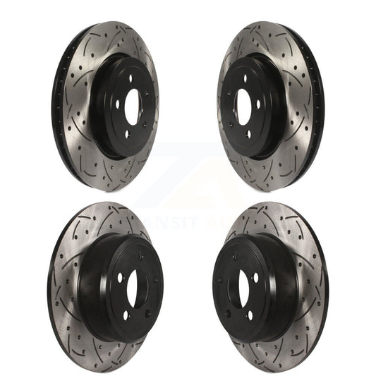 [Avant + Arrière] Kit de disque (percé rainuré revêtu) de frein pour Dodge Charger Chrysler 300 KD-100244