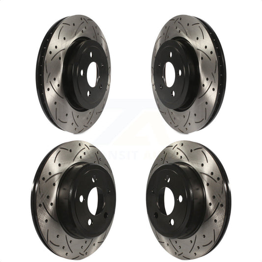 [Avant + Arrière] Kit de disque (percé rainuré revêtu) de frein pour Dodge Charger Chrysler 300 Challenger Magnum KD-100245 par DS-One