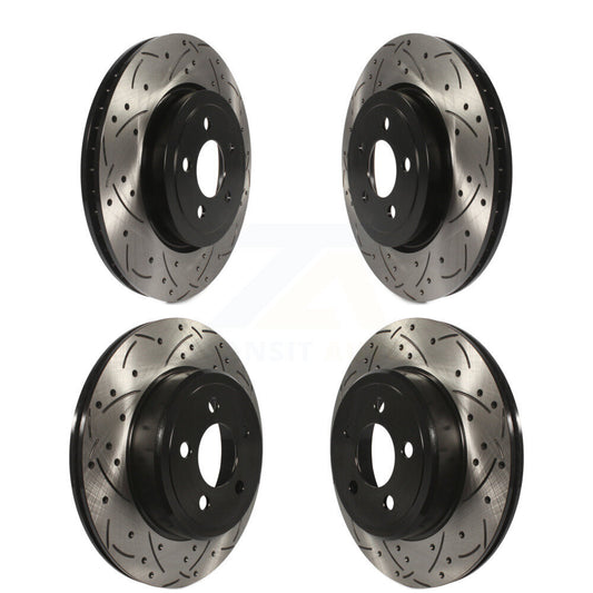 [Avant + Arrière] Kit de disque (percé rainuré revêtu) de frein pour Dodge Charger Chrysler 300 Challenger Magnum KD-100245