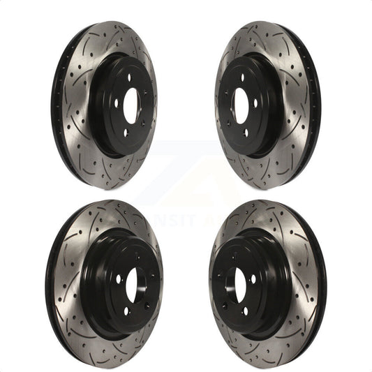 [Avant + Arrière] Kit de disque (percé rainuré revêtu) de frein pour Dodge Charger avec Police Package KD-100246 par DS-One