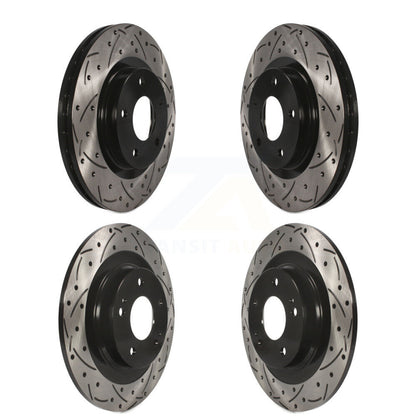 [Avant + Arrière] Kit de disque (percé rainuré revêtu) de frein pour Mitsubishi Outlander Sport Eclipse Cross RVR KD-100251