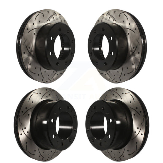 [Avant + Arrière] Kit de disque (percé rainuré revêtu) de frein pour Ram 2500 3500 1500 Dodge KD-100254