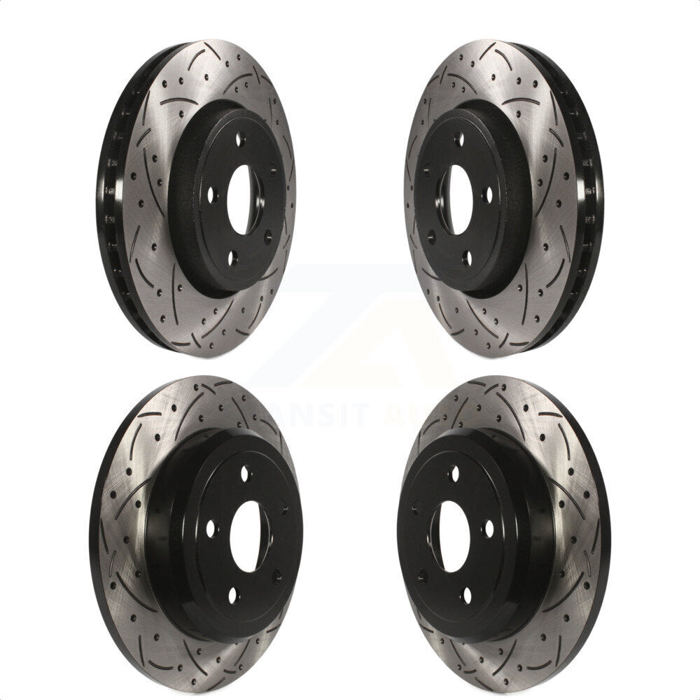 [Avant + Arrière] Kit de disque (percé rainuré revêtu) de frein pour Dodge Durango KD-100255 par DS-One