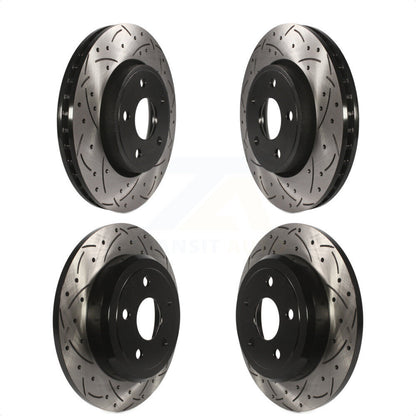 [Avant + Arrière] Kit de disque (percé rainuré revêtu) de frein pour Dodge Durango KD-100255 par DS-One
