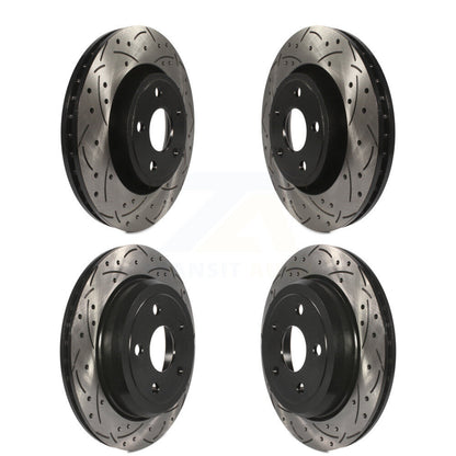 [Avant + Arrière] Kit de disque (percé rainuré revêtu) de frein pour Dodge Durango Jeep Grand Cherokee WK KD-100256