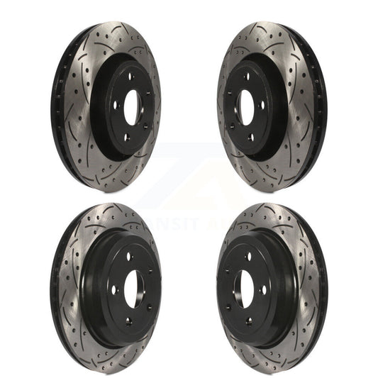 [Avant + Arrière] Kit de disque (percé rainuré revêtu) de frein pour Dodge Durango Jeep Grand Cherokee WK KD-100256