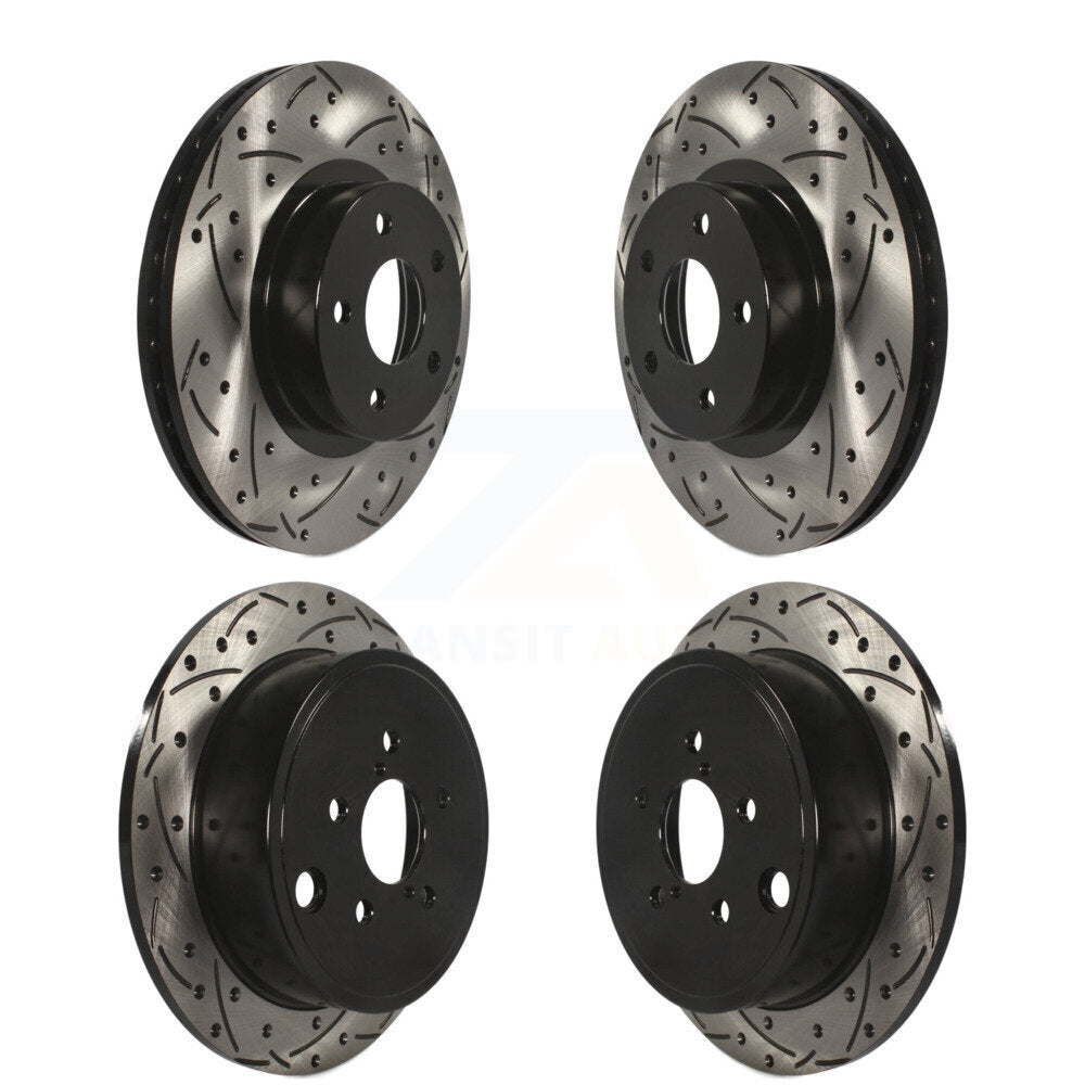 [Avant + Arrière] Kit de disque (percé rainuré revêtu) de frein pour Subaru Impreza KD-100263
