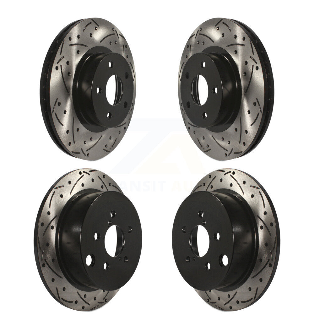 [Avant + Arrière] Kit de disque (percé rainuré revêtu) de frein pour Subaru Impreza KD-100264