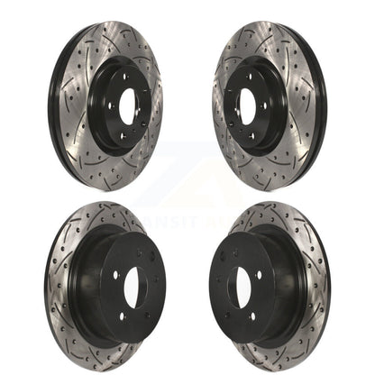 [Avant + Arrière] Kit de disque (percé rainuré revêtu) de frein pour Nissan Altima Maxima KD-100267