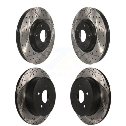 [Avant + Arrière] Kit de disque (percé rainuré revêtu) de frein pour Nissan Murano INFINITI M37 QX70 Q70 Q70L M56 M35h KD-100268