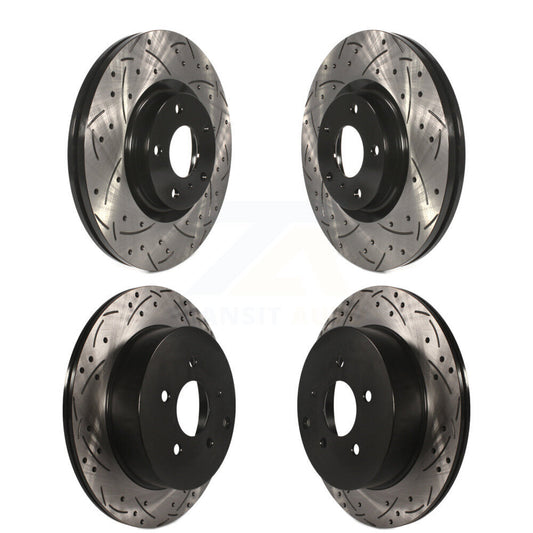 [Avant + Arrière] Kit de disque (percé rainuré revêtu) de frein pour Nissan Murano INFINITI M37 QX70 Q70 Q70L M56 M35h KD-100268