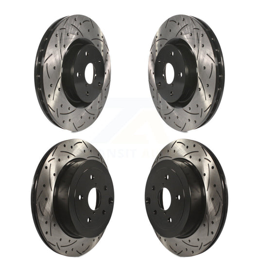 [Avant + Arrière] Kit de disque (percé rainuré revêtu) de frein pour Subaru Impreza WRX STI KD-100273