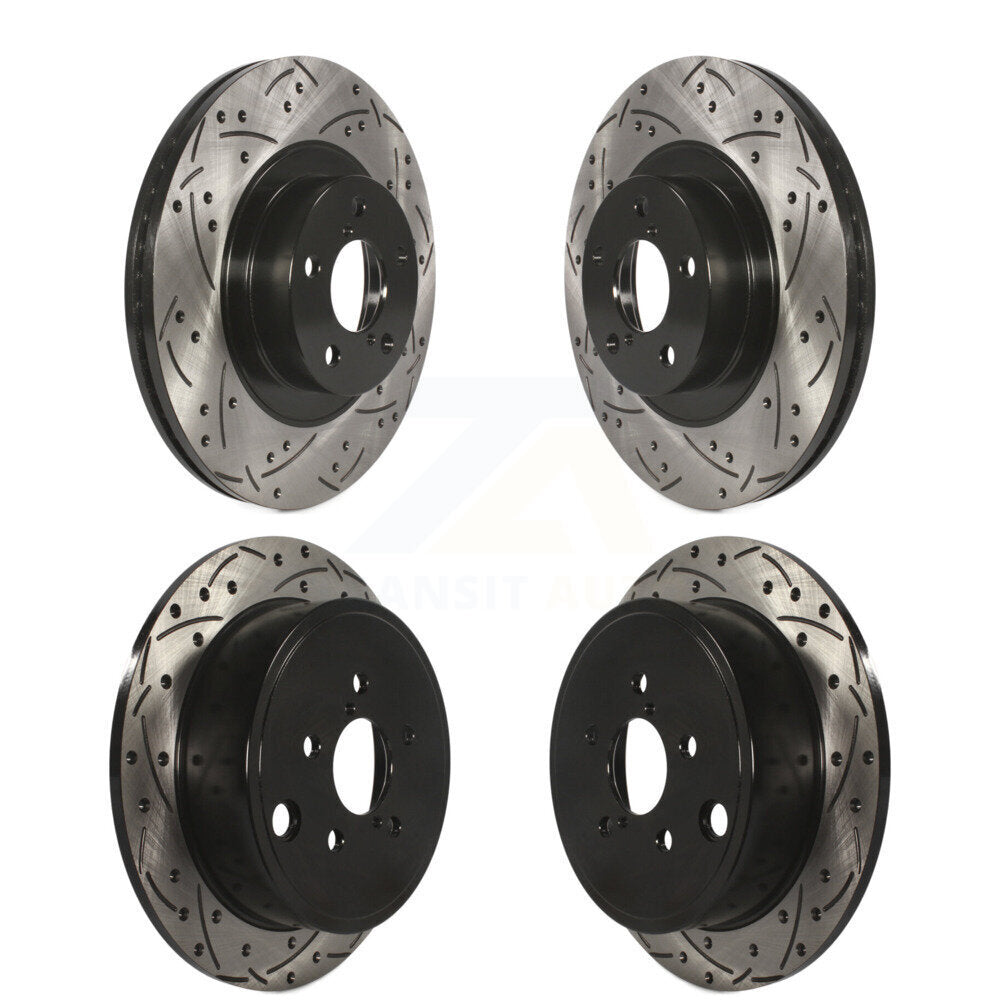 [Avant + Arrière] Kit de disque (percé rainuré revêtu) de frein pour Subaru Outback Impreza Forester Legacy KD-100274