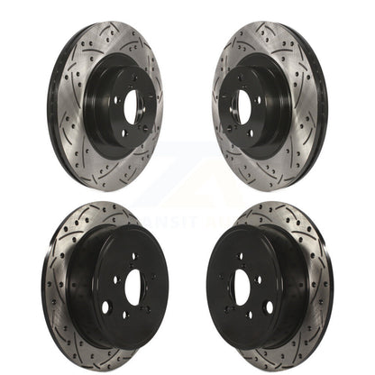 [Avant + Arrière] Kit de disque (percé rainuré revêtu) de frein pour Subaru Outback Impreza Forester Legacy KD-100274