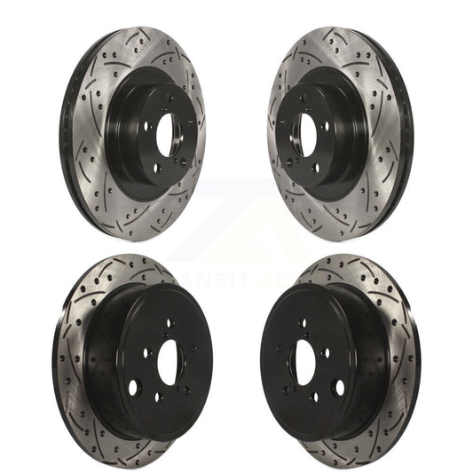 [Avant + Arrière] Kit de disque (percé rainuré revêtu) de frein pour Subaru Outback Impreza Forester Legacy KD-100274