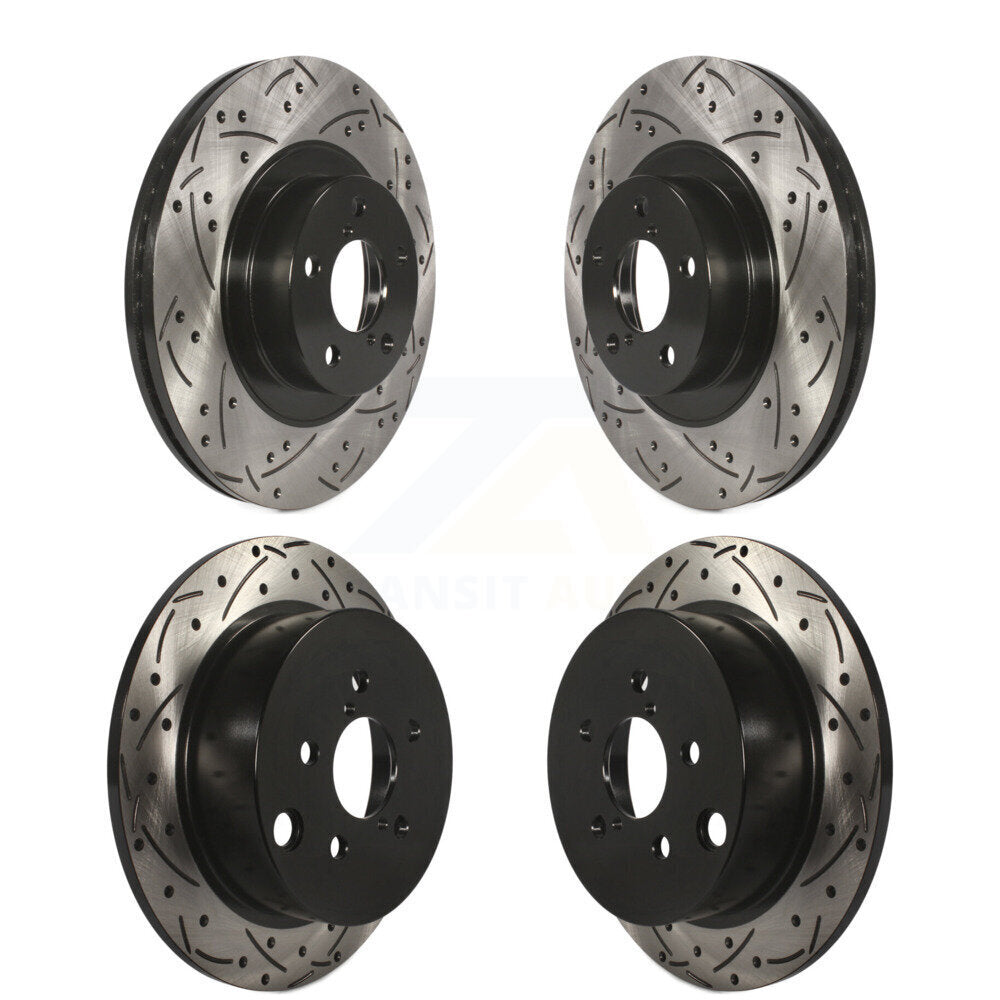 [Avant + Arrière] Kit de disque (percé rainuré revêtu) de frein pour Subaru Forester XV Crosstrek avec 292mm Diameter Rotor KD-100275