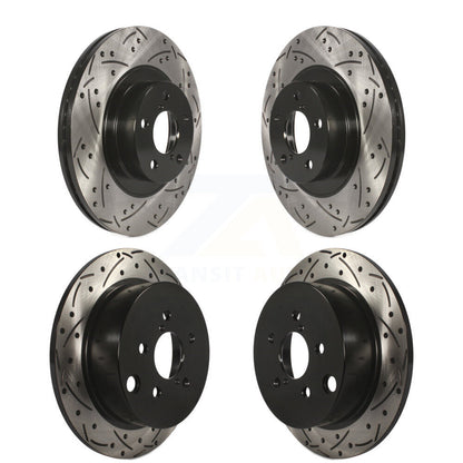 [Avant + Arrière] Kit de disque (percé rainuré revêtu) de frein pour Subaru Forester XV Crosstrek avec 292mm Diameter Rotor KD-100275