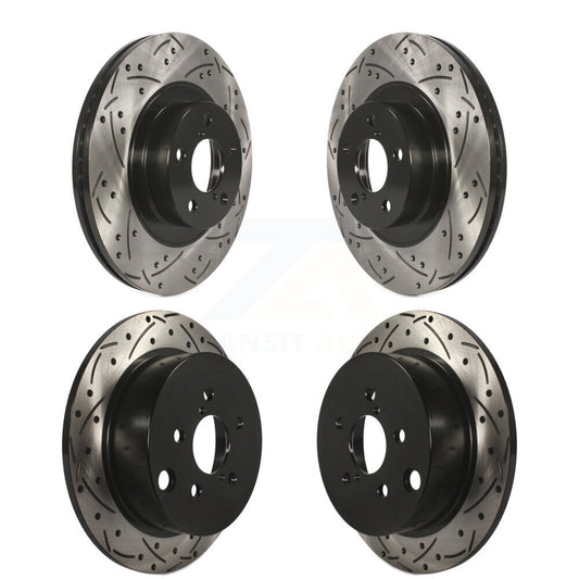 [Avant + Arrière] Kit de disque (percé rainuré revêtu) de frein pour Subaru Forester XV Crosstrek avec 292mm Diameter Rotor KD-100275