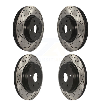 [Avant + Arrière] Kit de disque (percé rainuré revêtu) de frein pour Subaru Outback Legacy WRX KD-100276