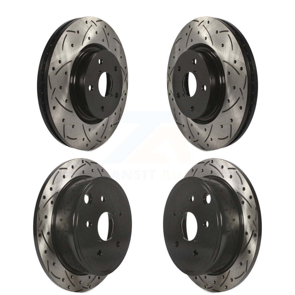 [Avant + Arrière] Kit de disque (percé rainuré revêtu) de frein pour Subaru WRX KD-100277