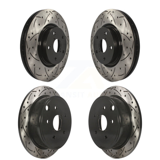 [Avant + Arrière] Kit de disque (percé rainuré revêtu) de frein pour Subaru WRX KD-100277