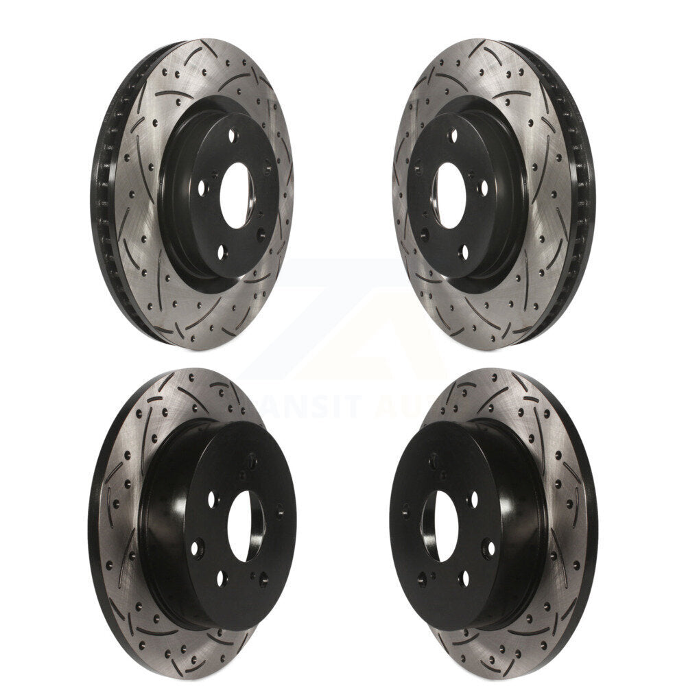 [Avant + Arrière] Kit de disque (percé rainuré revêtu) de frein pour Toyota RAV4 KD-100288