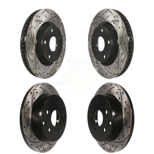 [Avant + Arrière] Kit de disque (percé rainuré revêtu) de frein pour Toyota RAV4 KD-100288