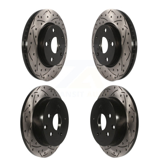 [Avant + Arrière] Kit de disque (percé rainuré revêtu) de frein pour Toyota RAV4 Lexus HS250h KD-100290