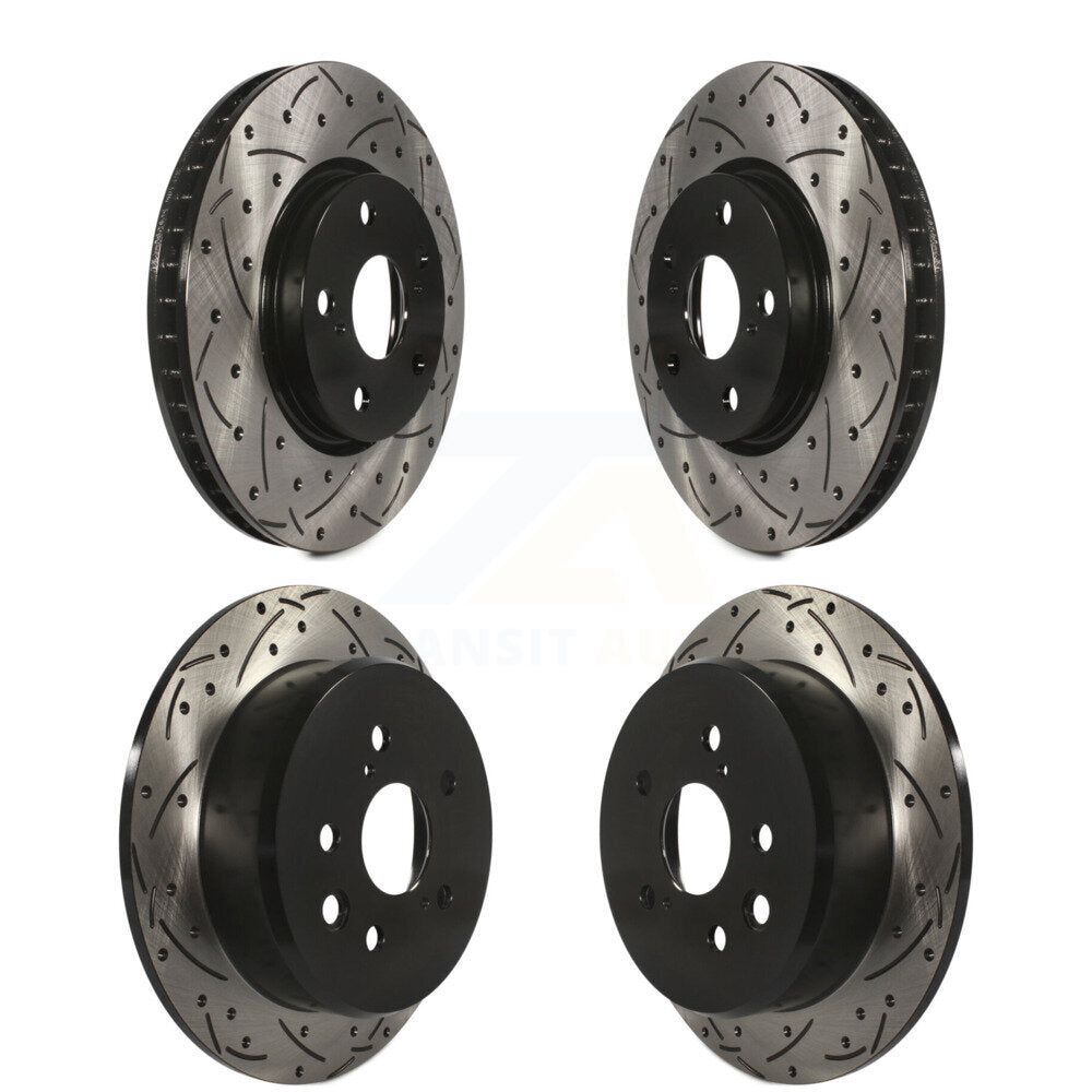 [Avant + Arrière] Kit de disque (percé rainuré revêtu) de frein pour Lexus IS250 KD-100291