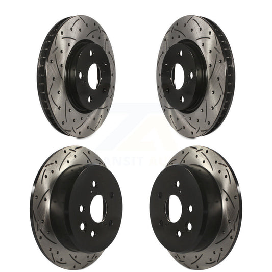 [Avant + Arrière] Kit de disque (percé rainuré revêtu) de frein pour Lexus IS250 KD-100291