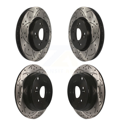 [Avant + Arrière] Kit de disque (percé rainuré revêtu) de frein pour Honda CR-V Acura RDX KD-100292