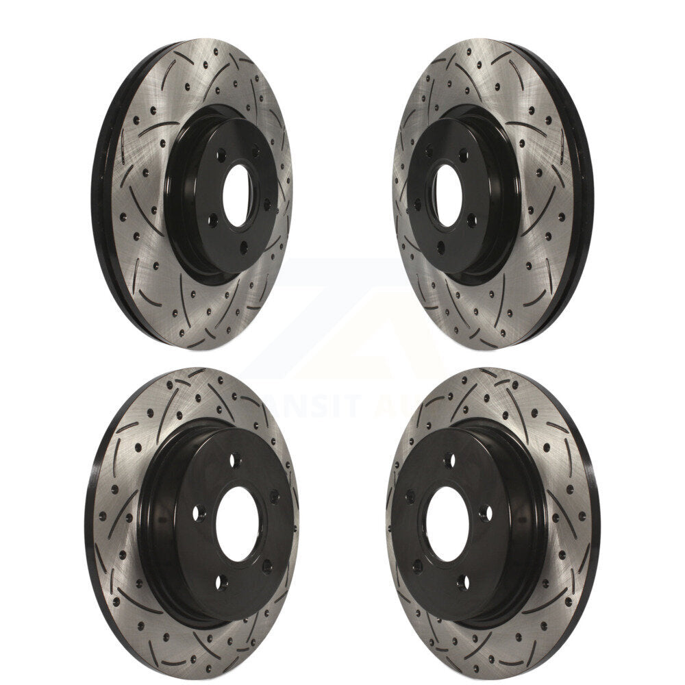 [Avant + Arrière] Kit de disque (percé rainuré revêtu) de frein pour Ford Focus ST KD-100294