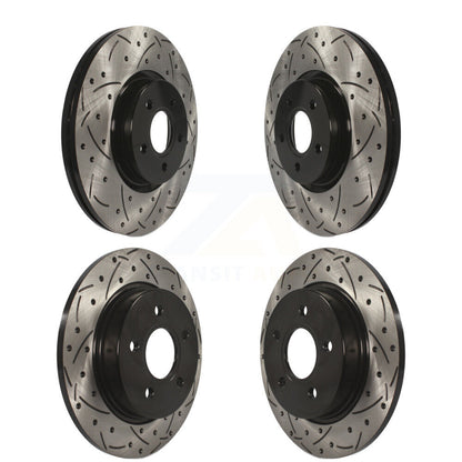 [Avant + Arrière] Kit de disque (percé rainuré revêtu) de frein pour Ford Focus ST KD-100294