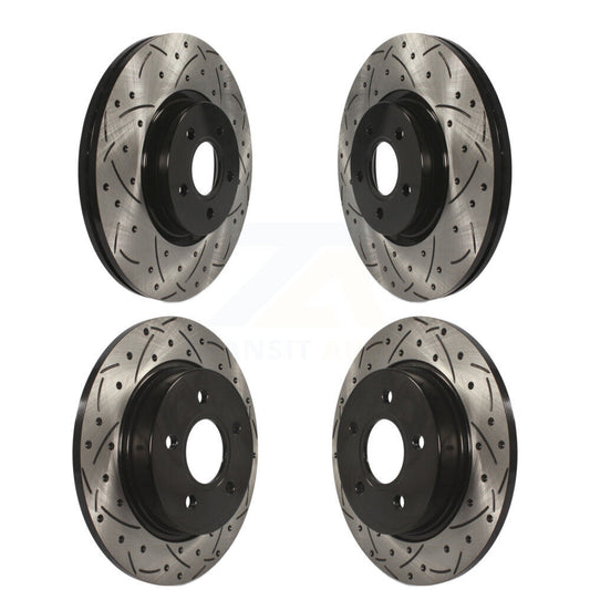 [Avant + Arrière] Kit de disque (percé rainuré revêtu) de frein pour Ford Focus ST KD-100294