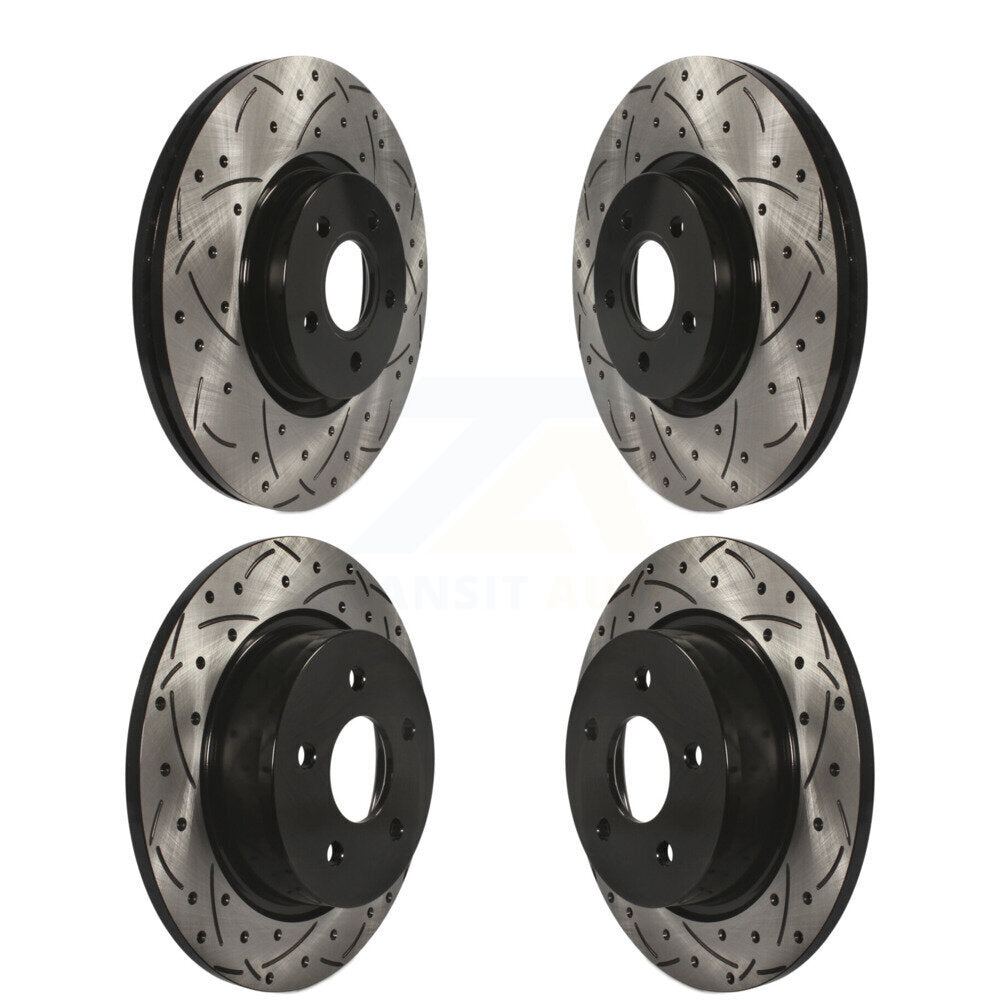 [Avant + Arrière] Kit de disque (percé rainuré revêtu) de frein pour Ford Escape Transit Connect KD-100295