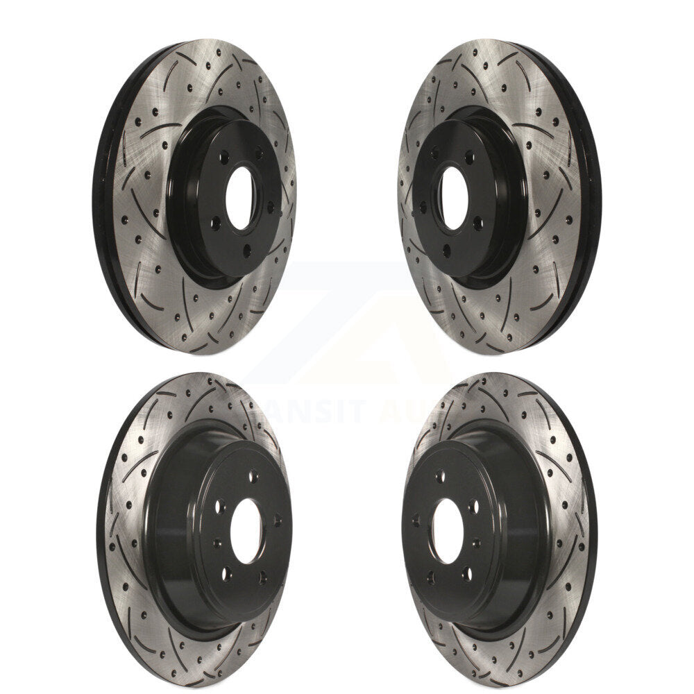 [Avant + Arrière] Kit de disque (percé rainuré revêtu) de frein pour Ford Escape Lincoln MKC KD-100296