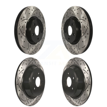 [Avant + Arrière] Kit de disque (percé rainuré revêtu) de frein pour Ford Escape Lincoln MKC KD-100296