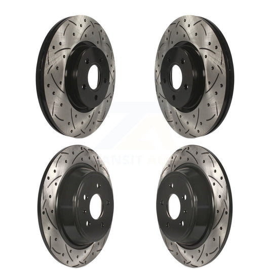 [Avant + Arrière] Kit de disque (percé rainuré revêtu) de frein pour Ford Escape Lincoln MKC KD-100296