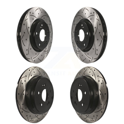 [Avant + Arrière] Kit de disque (percé rainuré revêtu) de frein pour Honda Pilot Acura MDX ZDX KD-100297